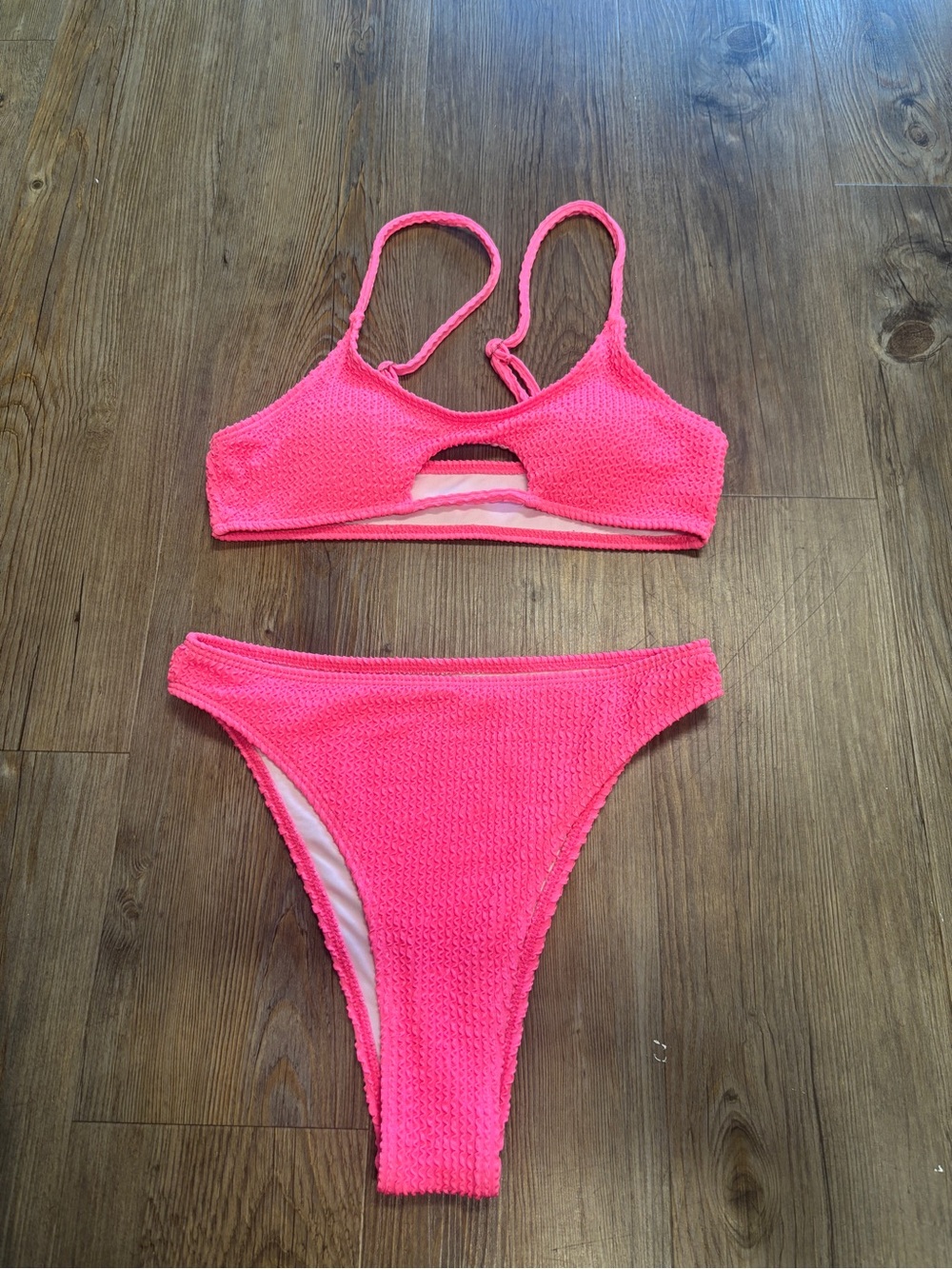 Pink Shein Bathing Suit Set